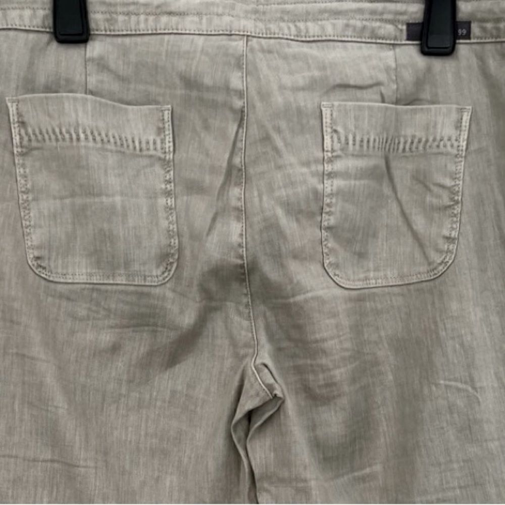 LEVEL 99 Petite wide leg linen blend drawstring waist pants size 29P. - Picture 5 of 7